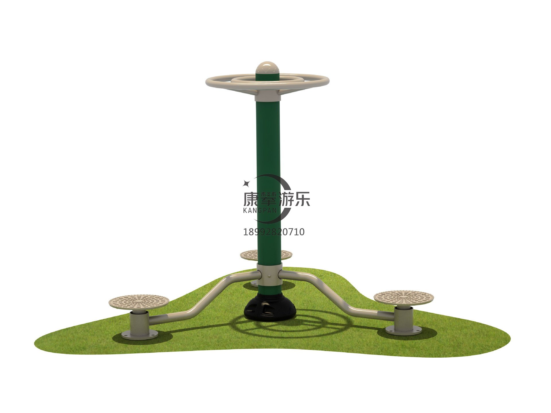 三人扭腰器戶(hù)外健身器材